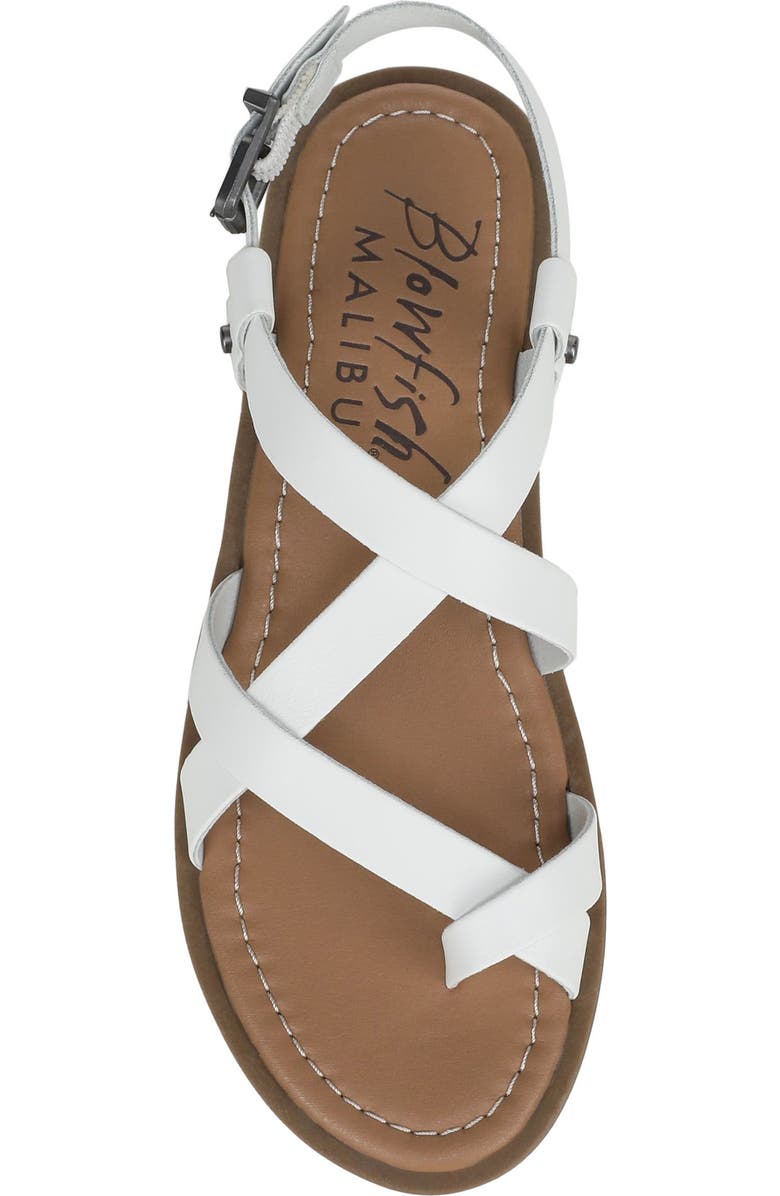 Blowfish Malibu Devon 3 Sandal, Alternate, color, White Faux Leather