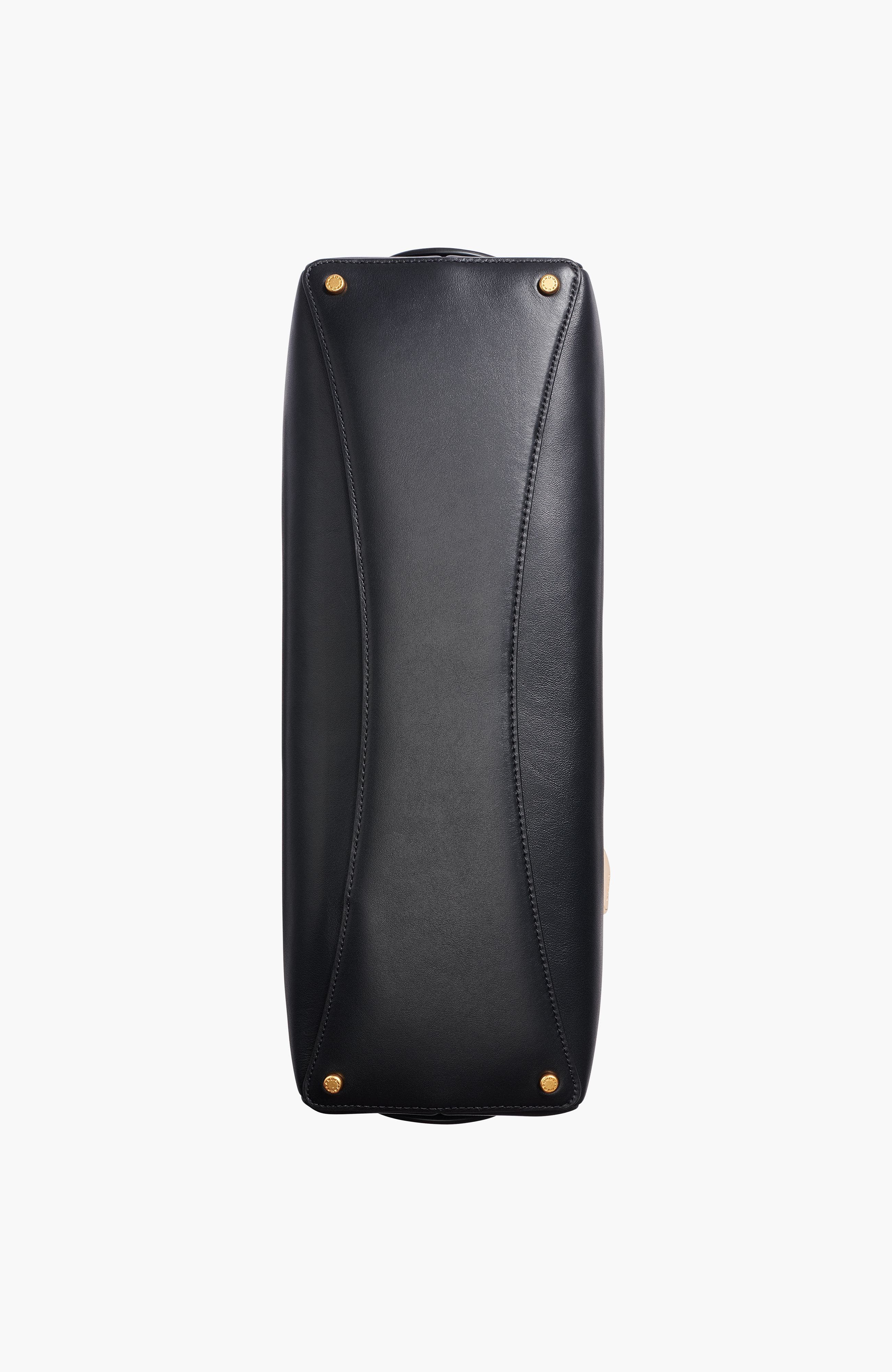 Donna Karan New York Terry Large Shoulder, Alternate, color, Black