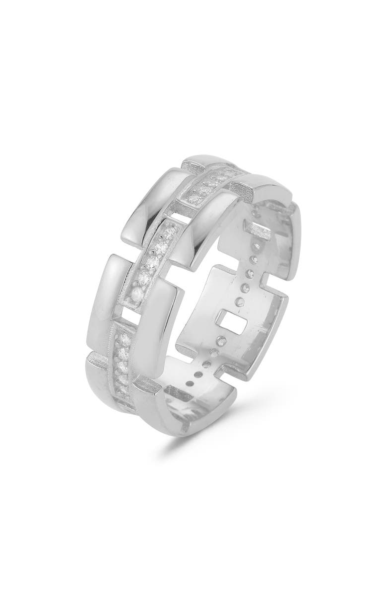 CHLOE AND MADISON Link Band Ring, Alternate, color,