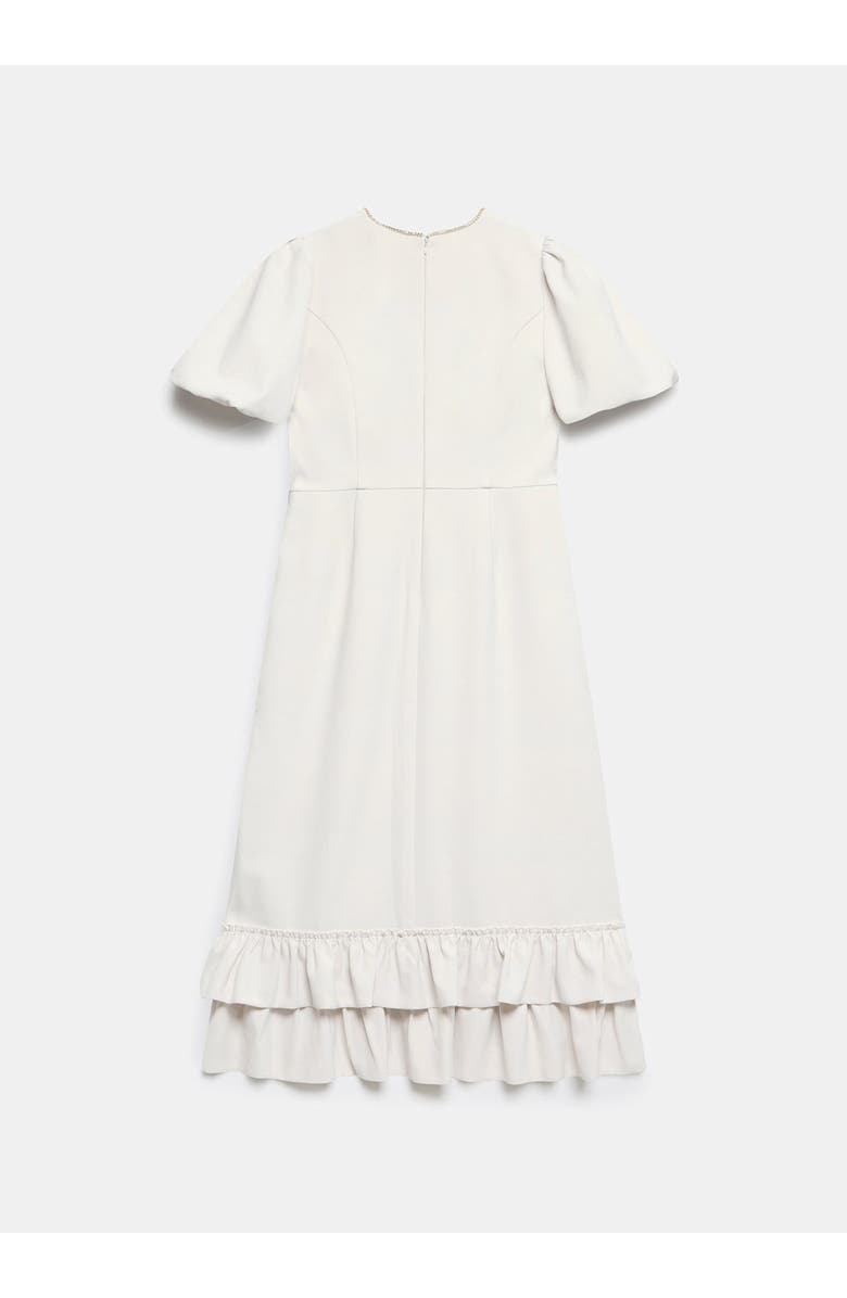 MINT VELVET Diamante Trim Midi Dress, Alternate, color, Cream