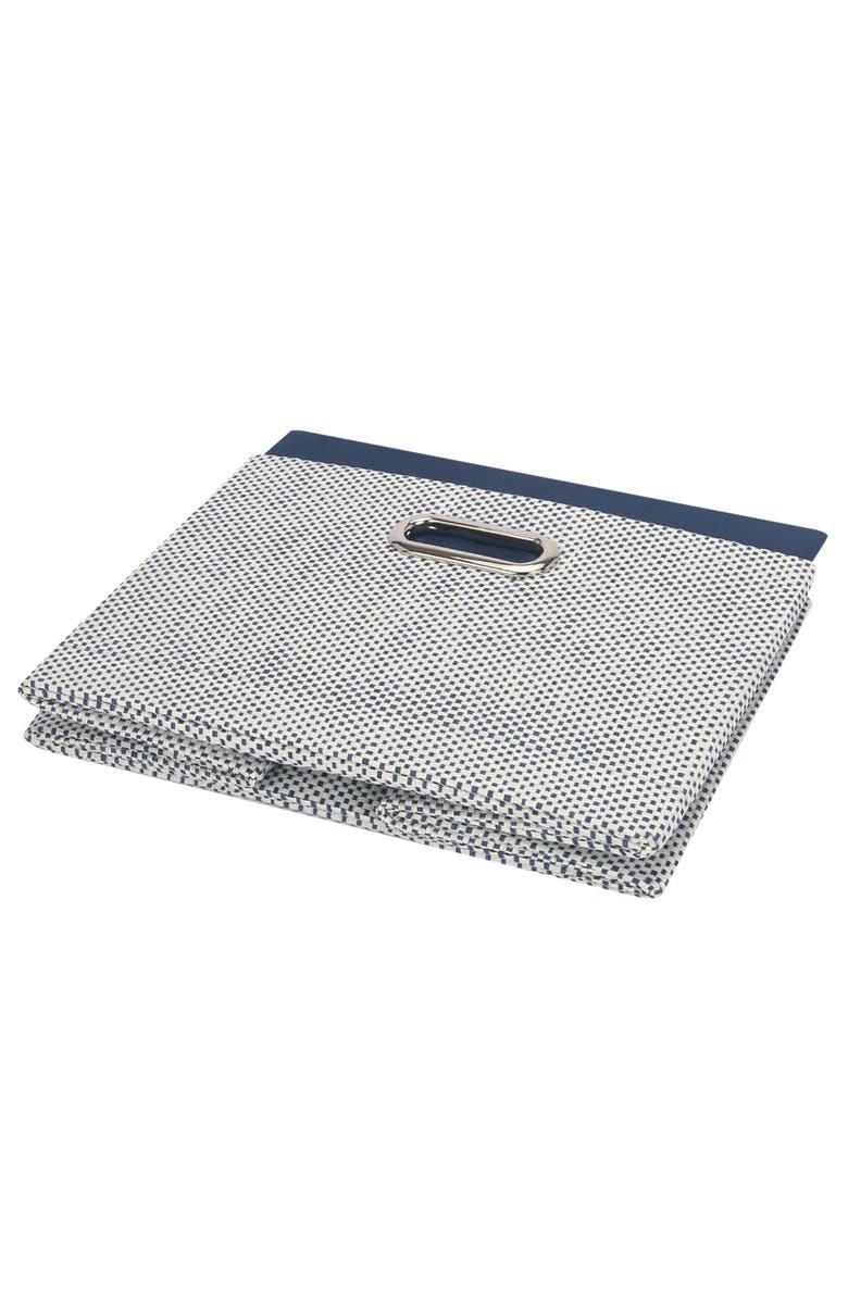 Lambs & Ivy Blue Foldable/Collapsible Storage Bin/Basket Organizer with Handles, Alternate, color, Blue