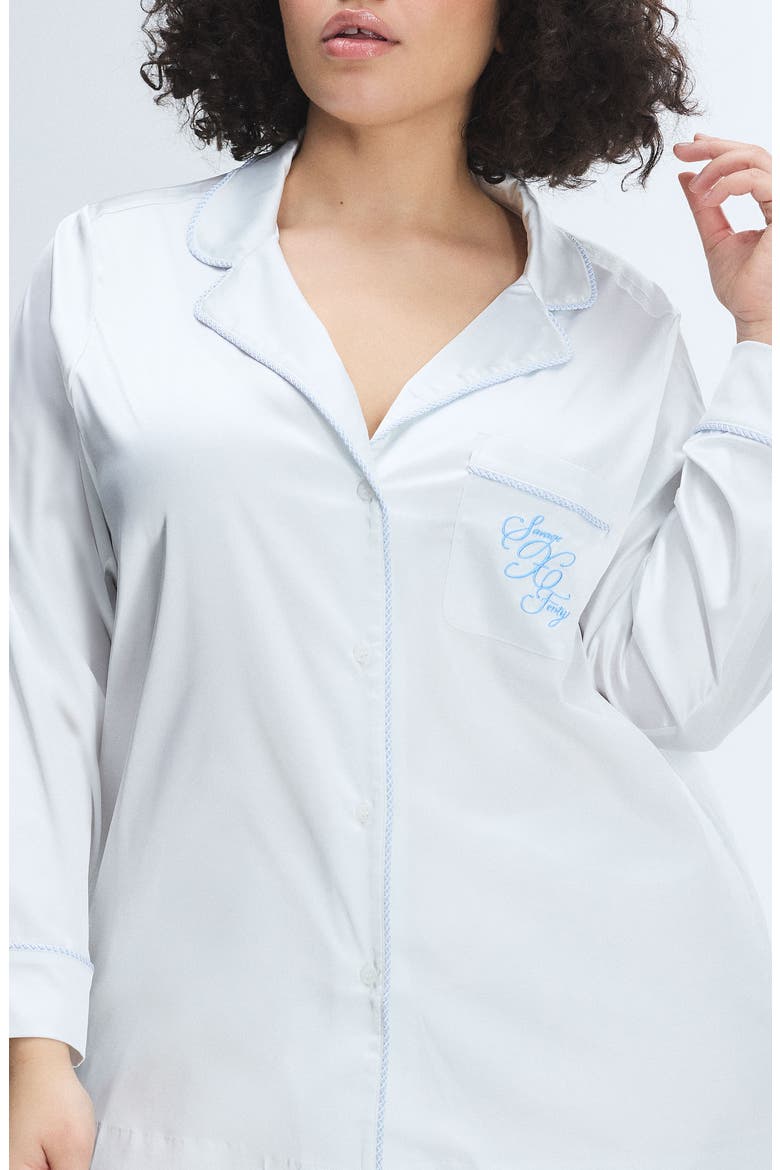 Ever After Satin Sleep Top, Alternate, color, HAZY WHITE