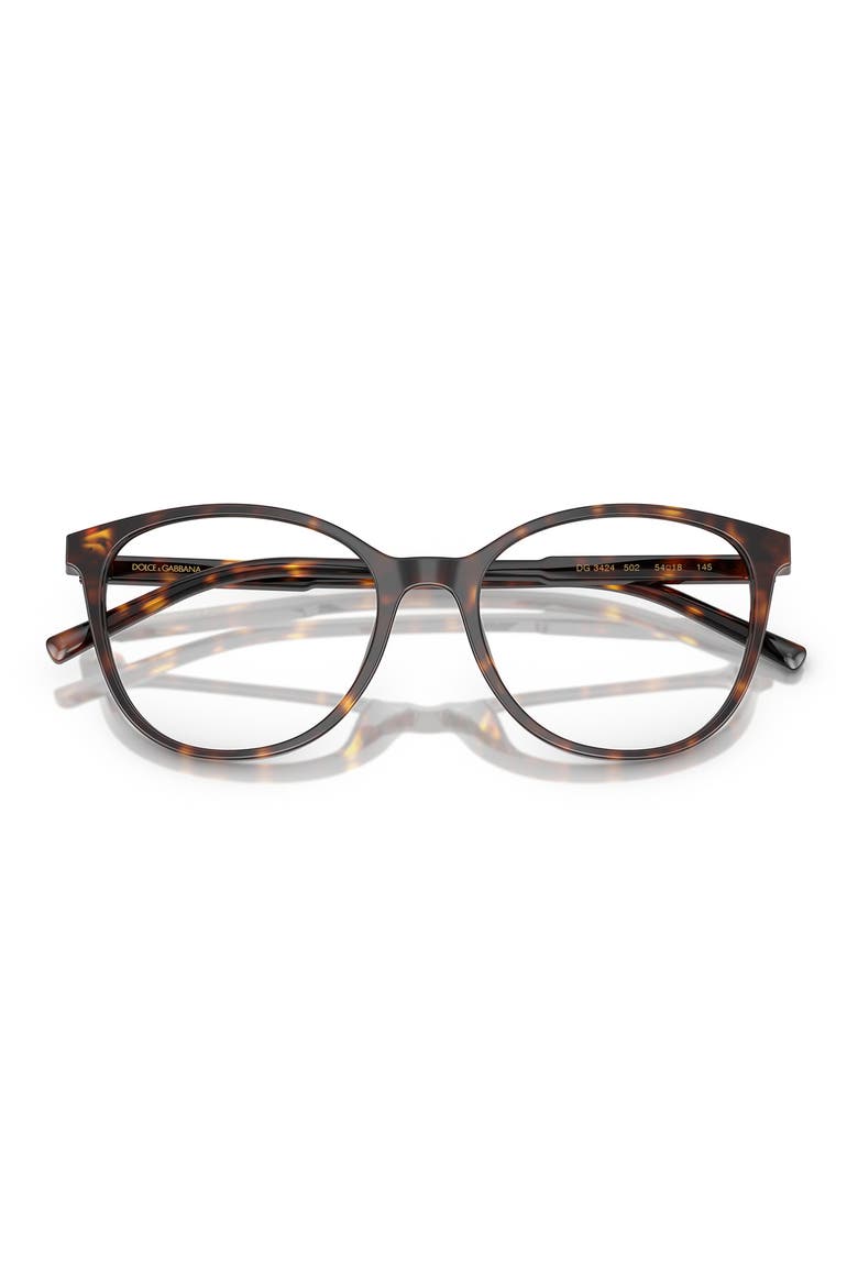 52mm Butterfly Optical Glasses, Alternate, color, HAVANA BROWN PEARL / DEMO LENS