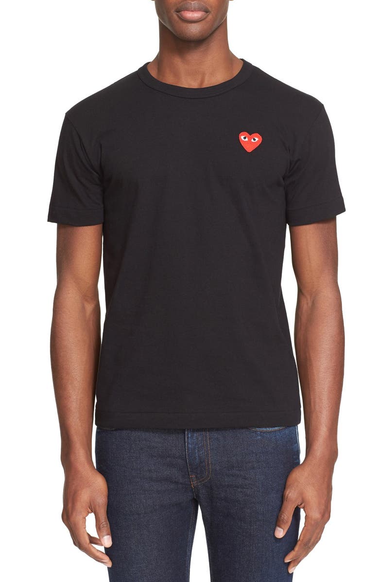 Comme des Garçons PLAY Cotton Jersey T-Shirt, Main, color, 