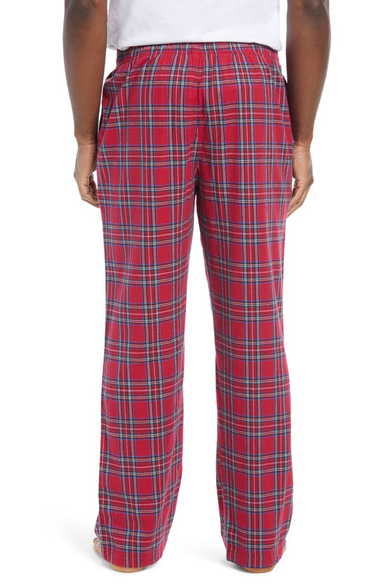 L.L.Bean Men's Plaid Flannel Pajama Pants, Alternate, color,