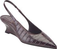 Marc Fisher LTD Taten Slingback Pointed Toe Wedge Pump