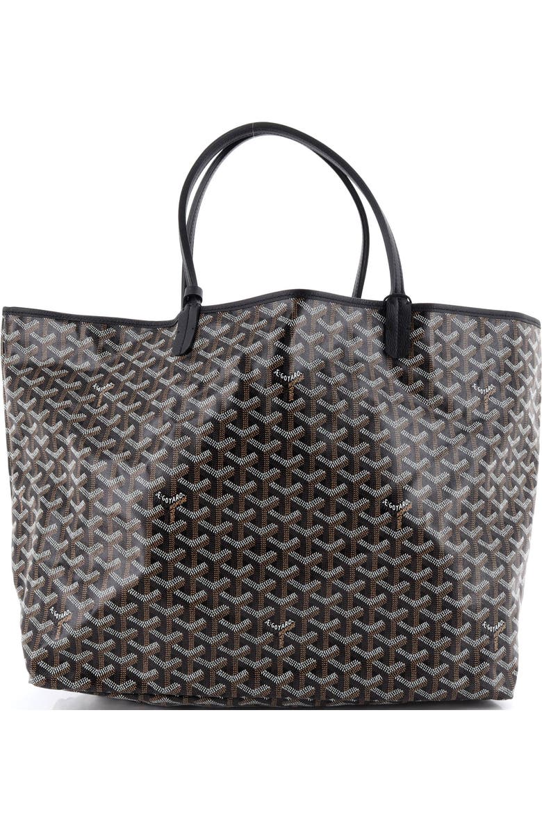 Pre-Owned Goyard Saint Louis Tote Coated Canvas GM, Alternate, color, Black