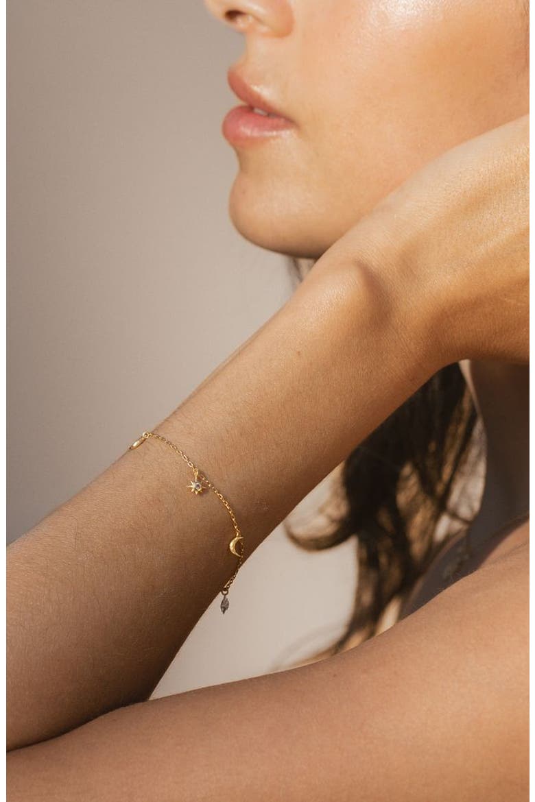 Enchanted Journey Celestial Charm Bracelet, Alternate, color, Gold