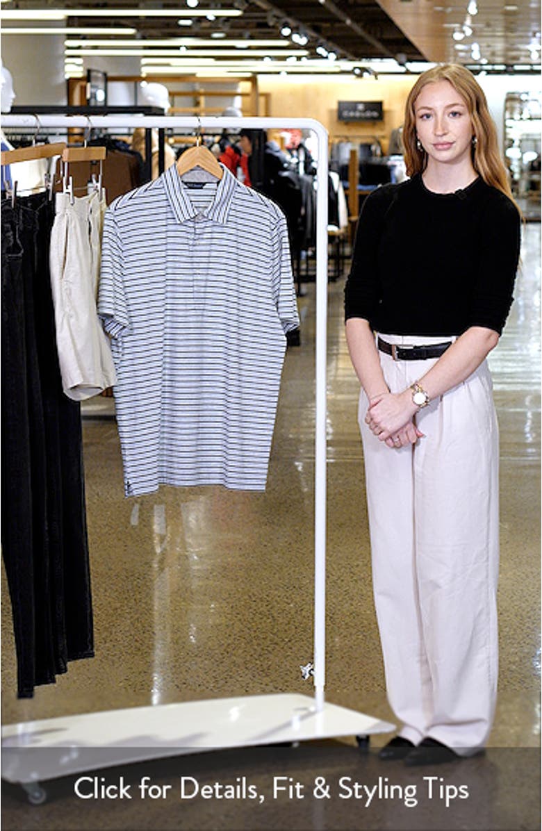 Stripe Cotton Blend Polo, sales video thumbnail