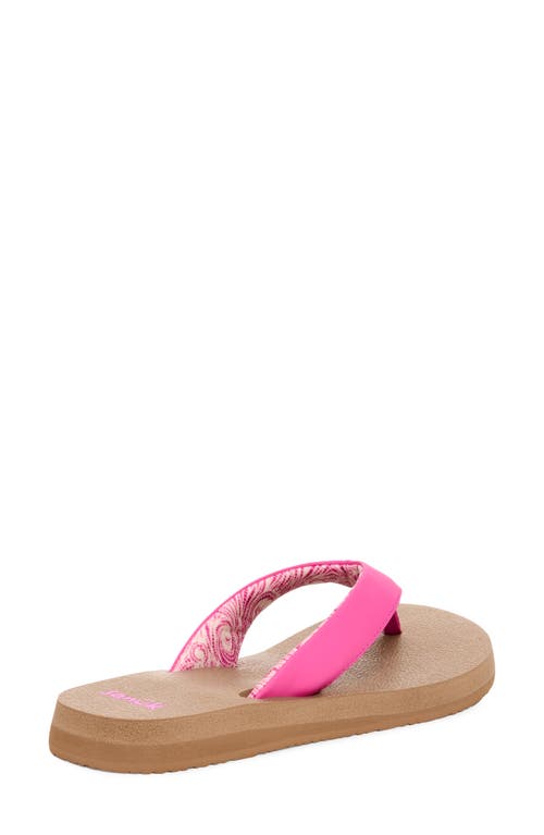 Sanuk Yoga Mat Ii Flip Flop In Pink