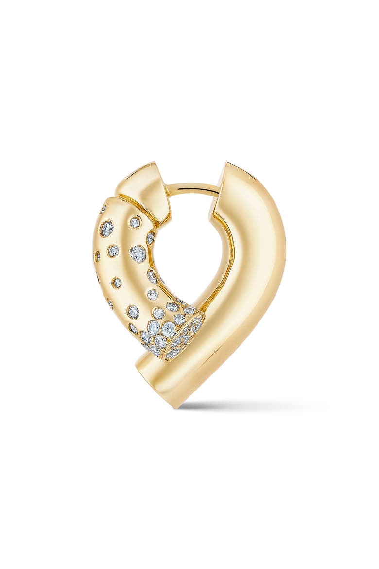 Oera Pavé Diamond Earrings, Alternate, color, YELLOW GOLD
