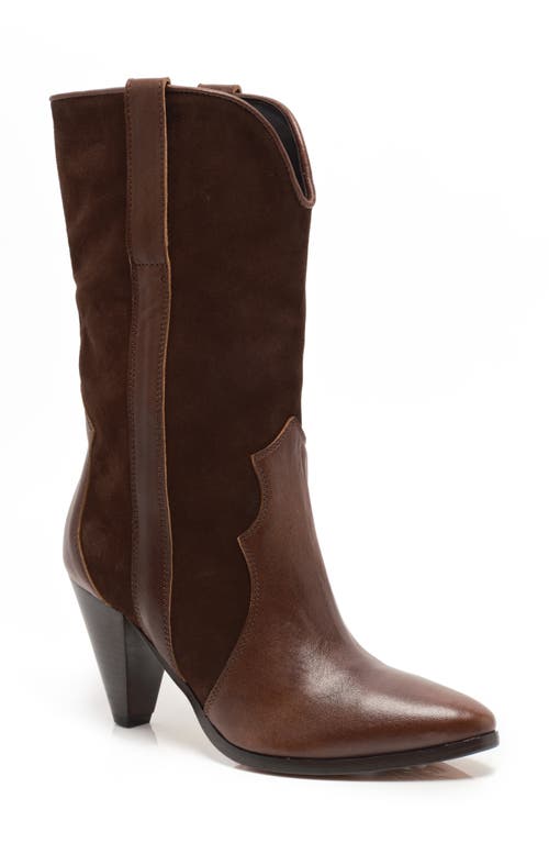 Free People Taper Heel Western Boot In Brown