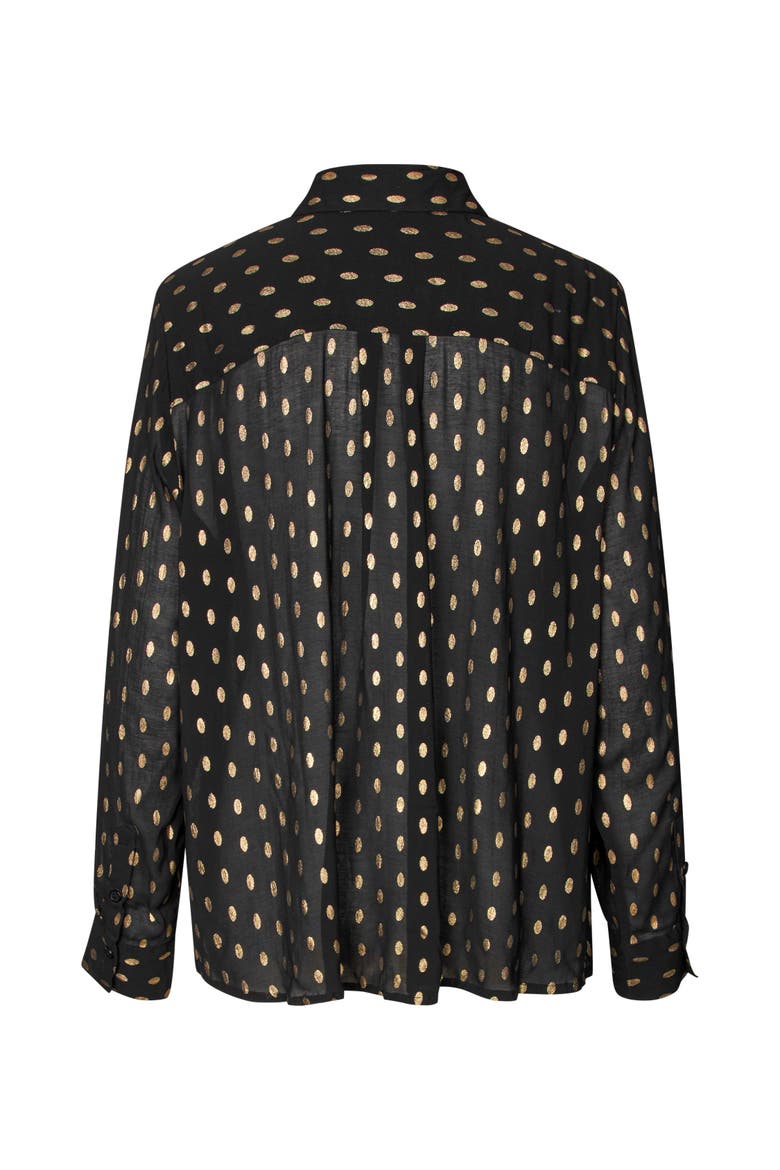 MaInoria Neck Tie Shirt, Alternate, color, Black