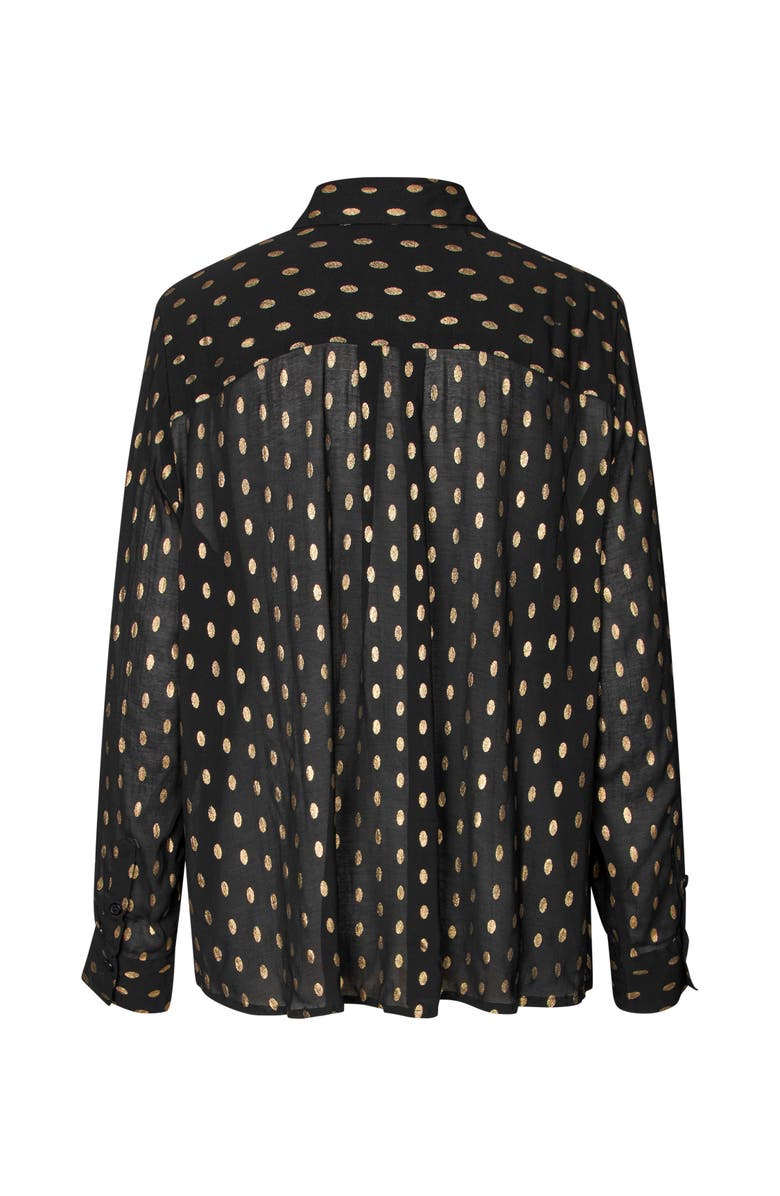 Masai Copenhagen MaInoria Neck Tie Shirt, Alternate, color, Black