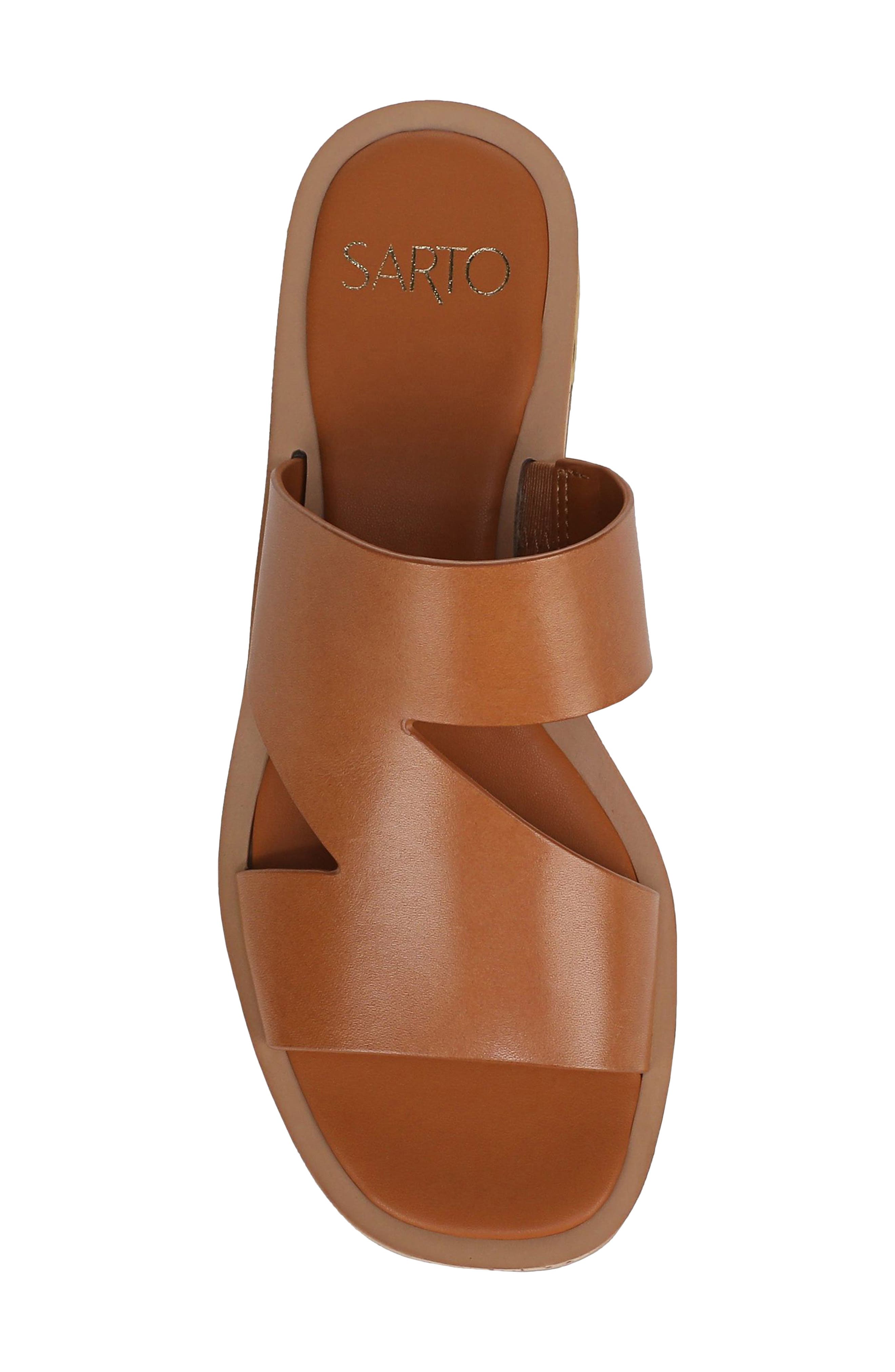 SARTO by Franco Sarto Tahani 2 Platform Wedge Sandal, Alternate, color, Caramel