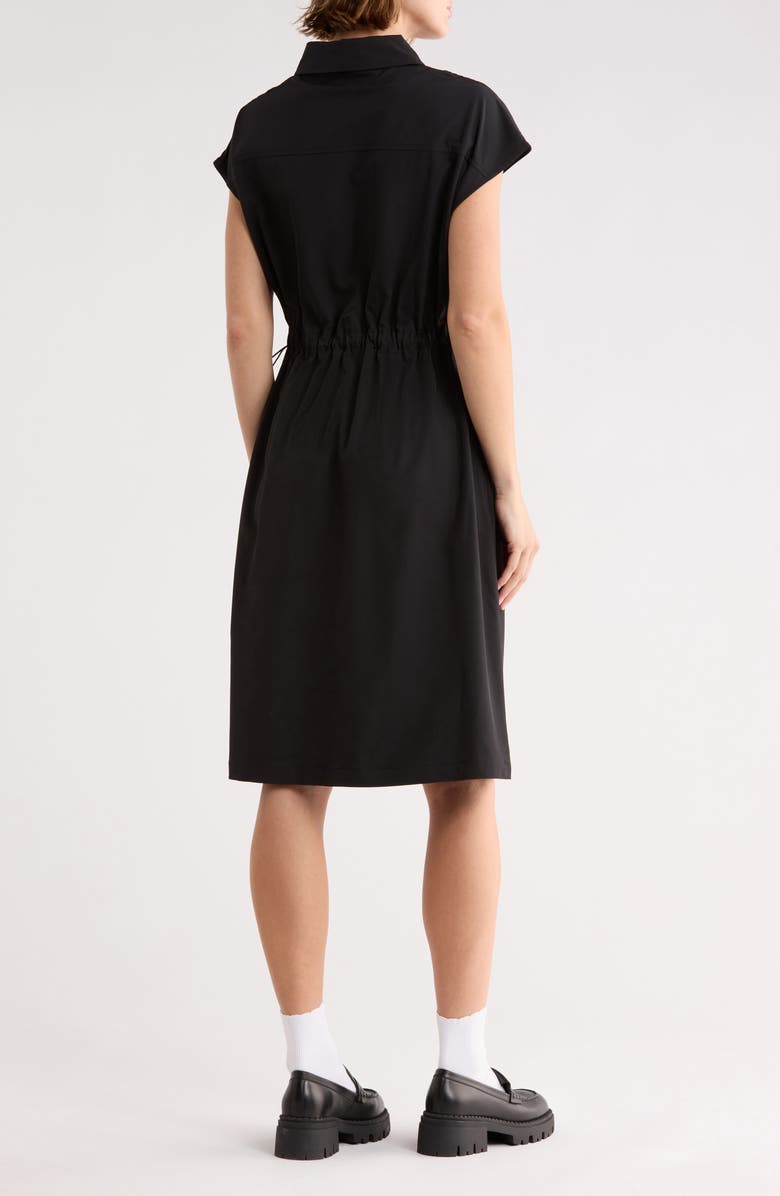 Bernardo Woven Dress, Alternate, color, Black