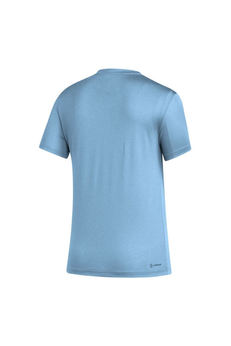 Women's adidas Light Blue Sporting Kansas City AEROREADY Club Icon T-Shirt, Alternate, color, Light Blue