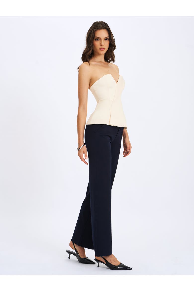 Yanin Low-Rise Straight Leg Pants, Alternate, color, Navy