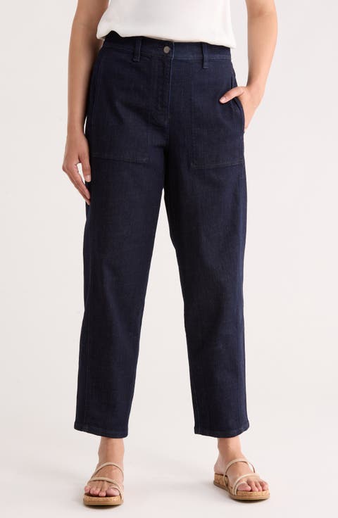 Ankle Lantern Leg Jeans