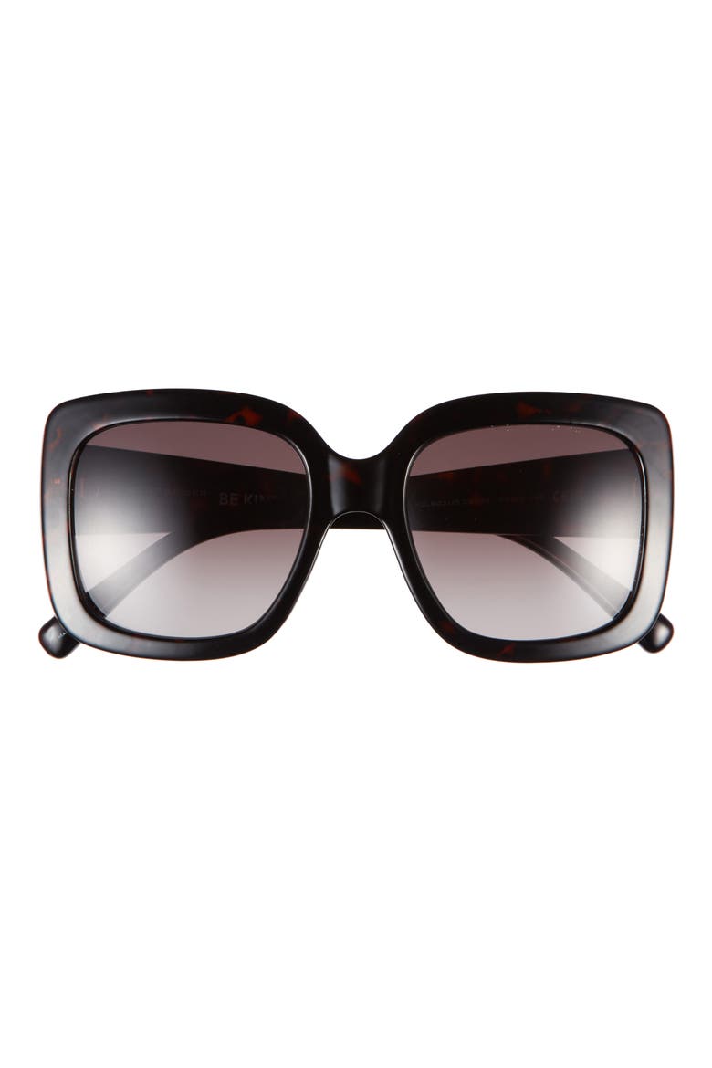 53mm Square Sunglasses, Main, color, HAVANA