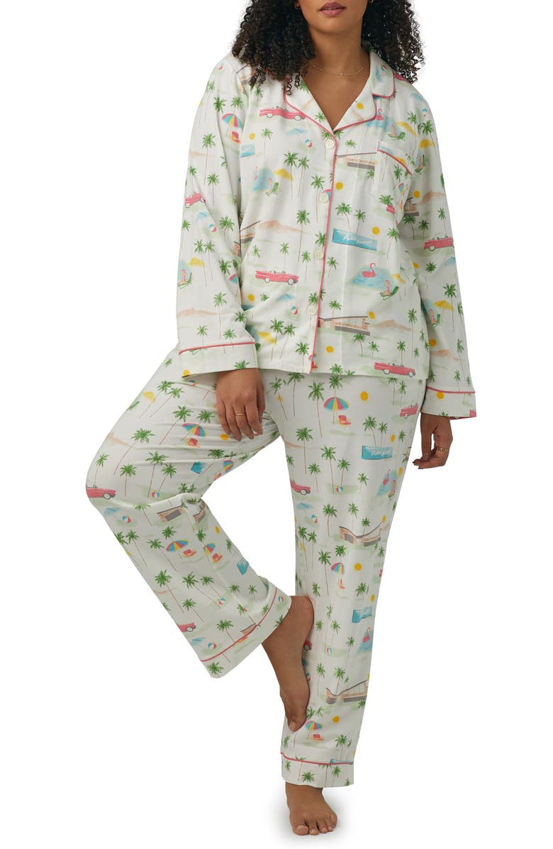 BedHead Pajamas Print Stretch Organic Cotton Jersey Pajamas, Alternate, color,