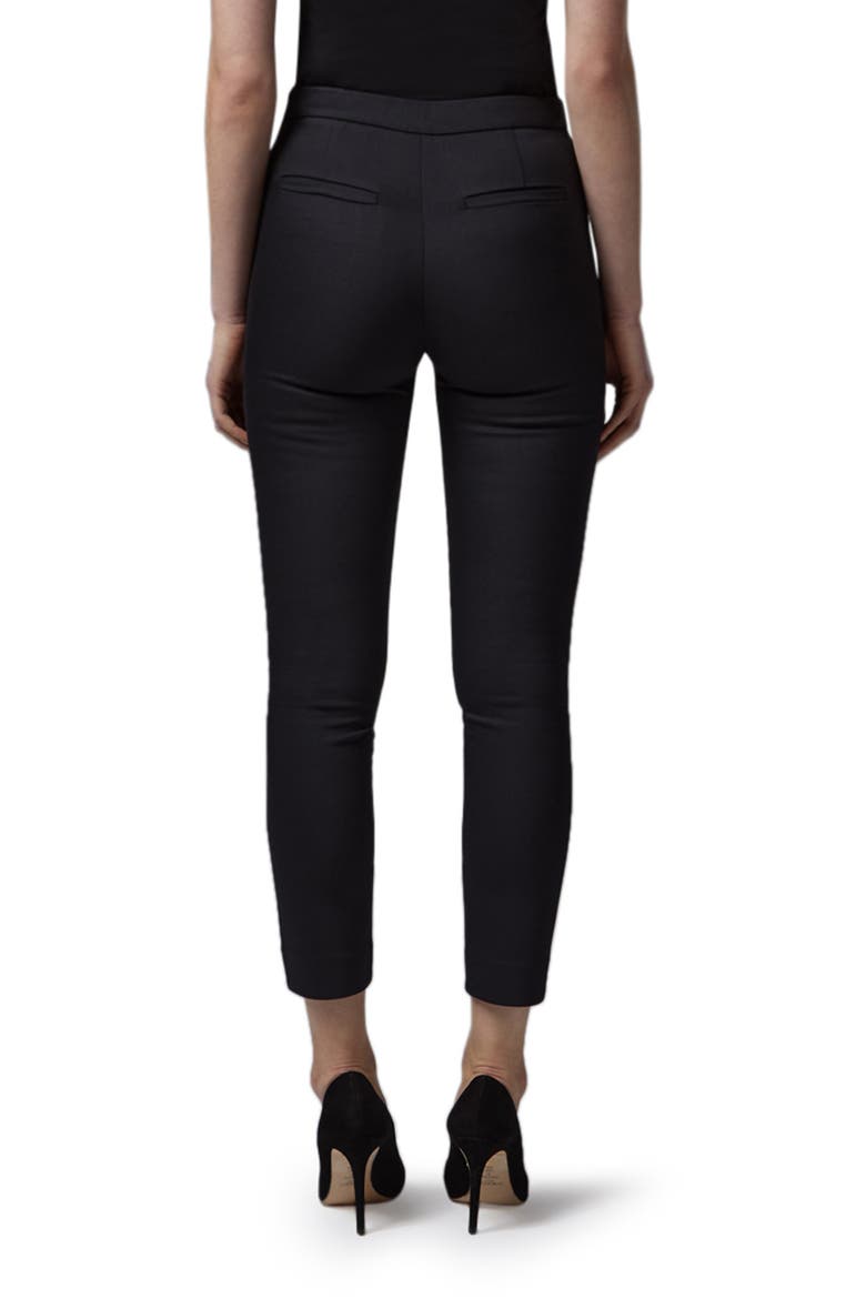 Evan Crop Crepe Pants, Alternate, color, BLACK