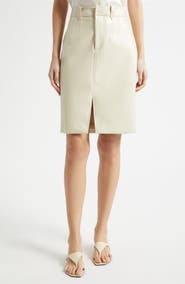 Toccin Noelle Faux Leather Pencil Skirt