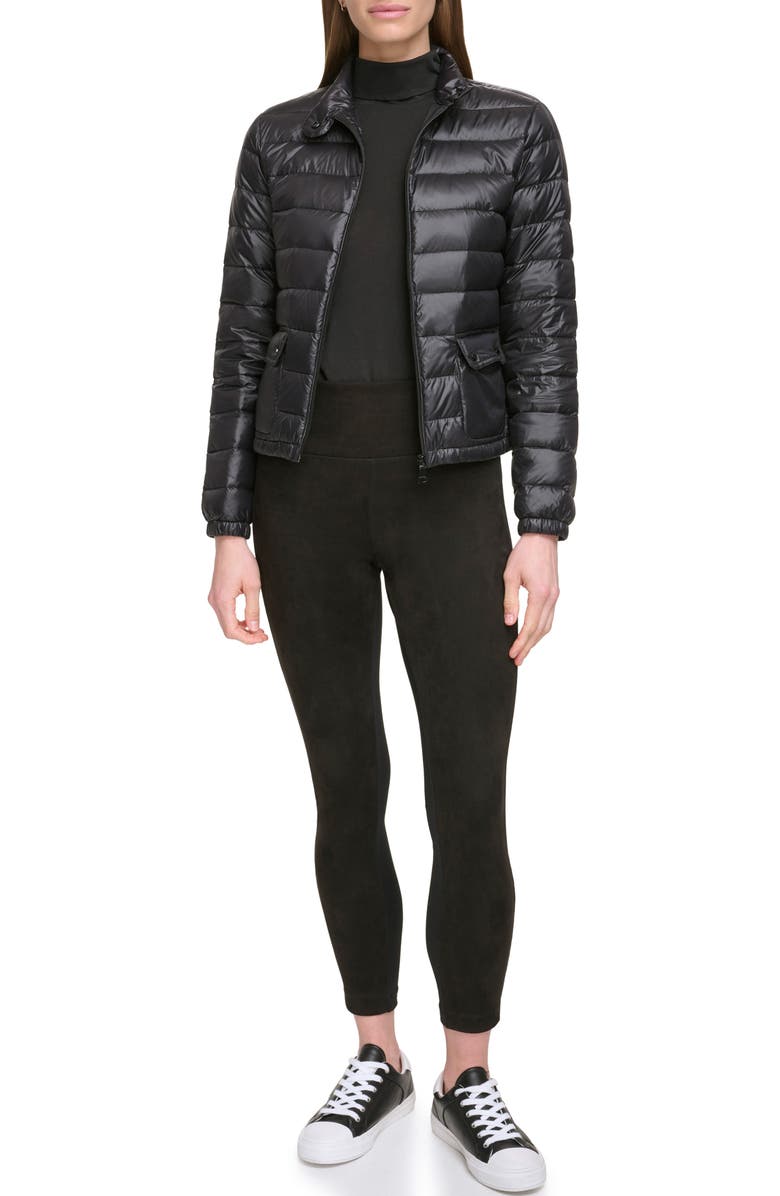 Calvin Klein Moto Puffer Jacket, Alternate, color, 