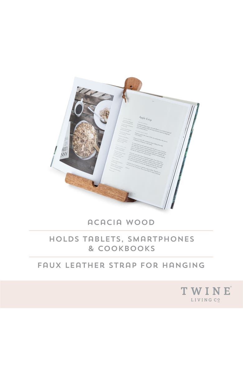 TWINE Acacia Wood Tablet Cooking Stand, Alternate, color,