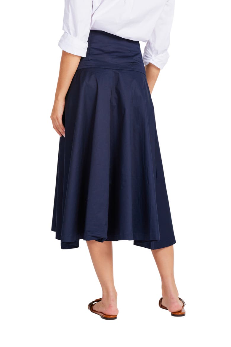 Kayla Midi Skirt, Alternate, color, Indigo