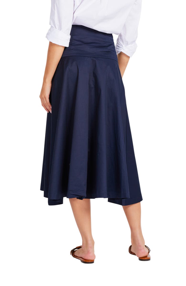 Bishop + Young Kayla Midi Skirt, Alternate, color, Indigo