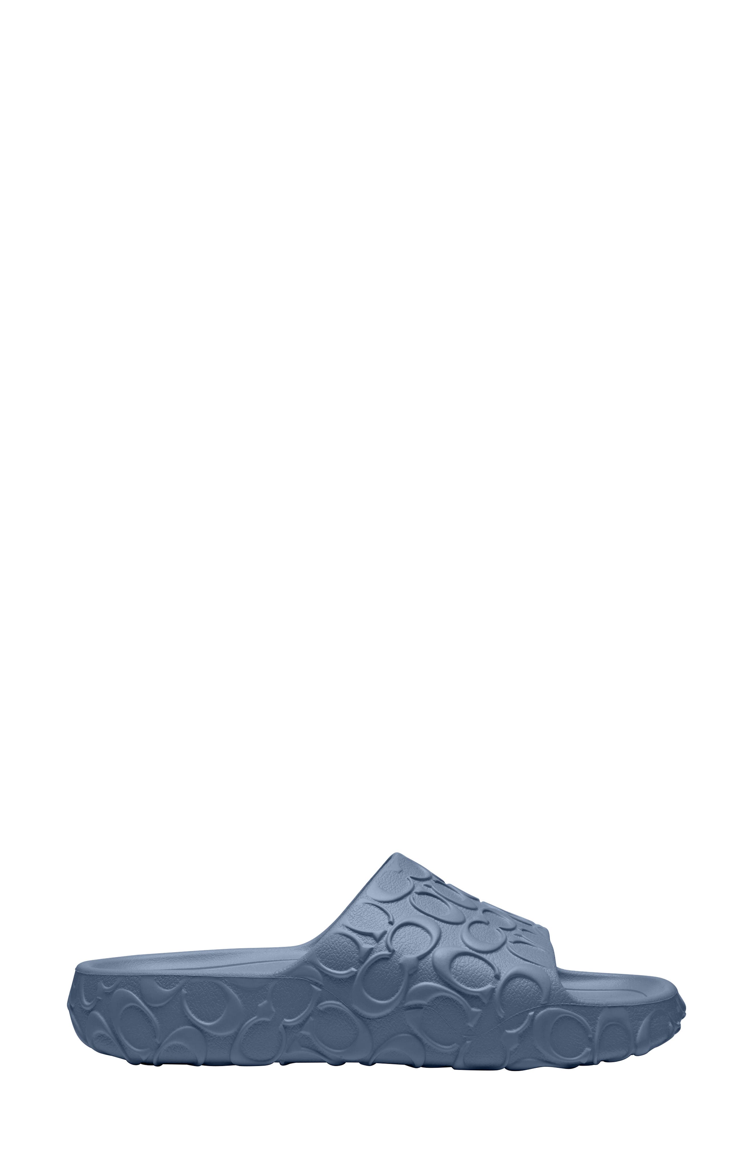 COACH Bay Slide Sandal, Alternate, color, Light Denim