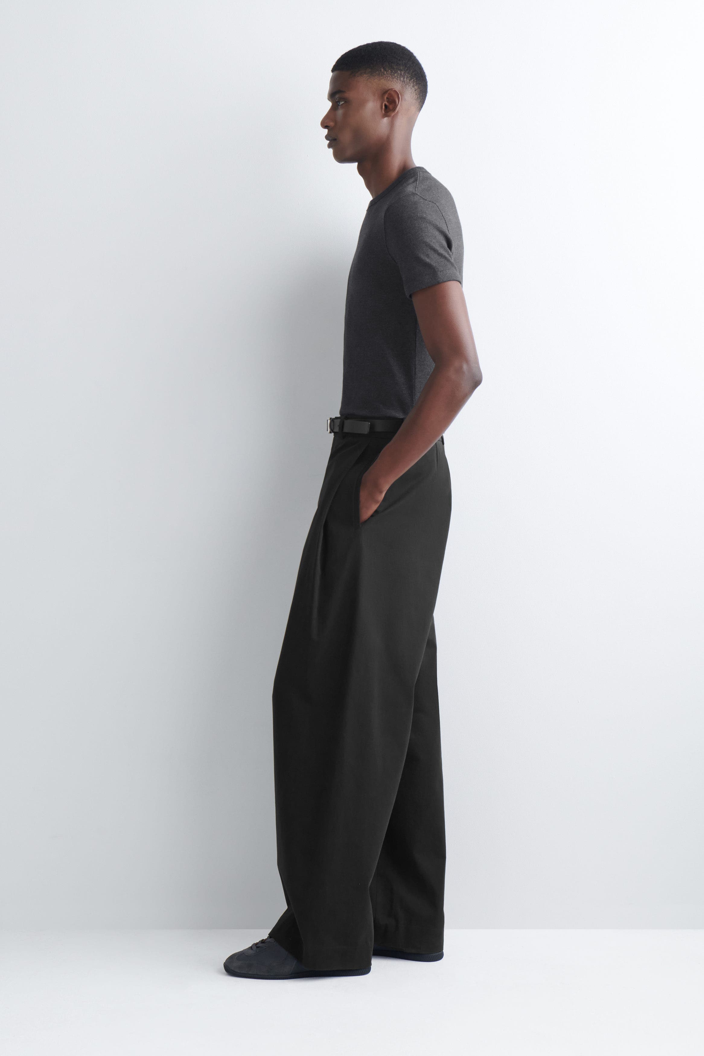 Slim Ribbed Cotton T-Shirt - image 4