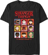 Stranger Things Netflix Men's Stranger Things Character Box 8 Bits Players T Shirt