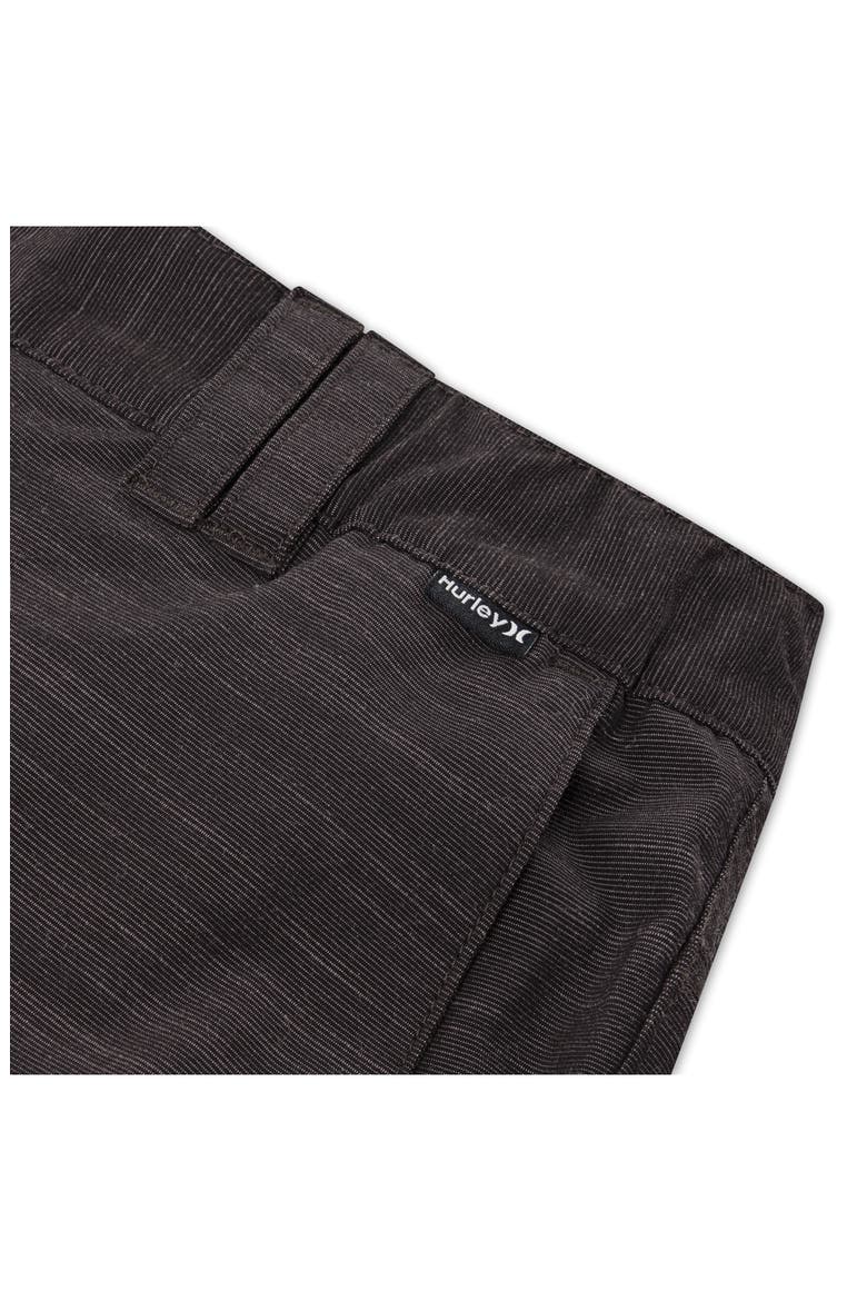 Kids' Phantom Slub 3/4 Waistband Shorts, Alternate, color, BLACK