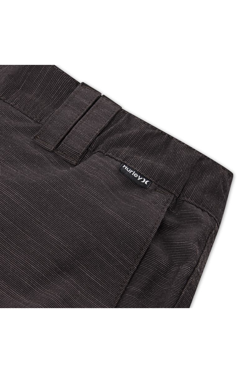 Hurley Kids' Phantom Slub 3/4 Waistband Shorts, Alternate, color, Black