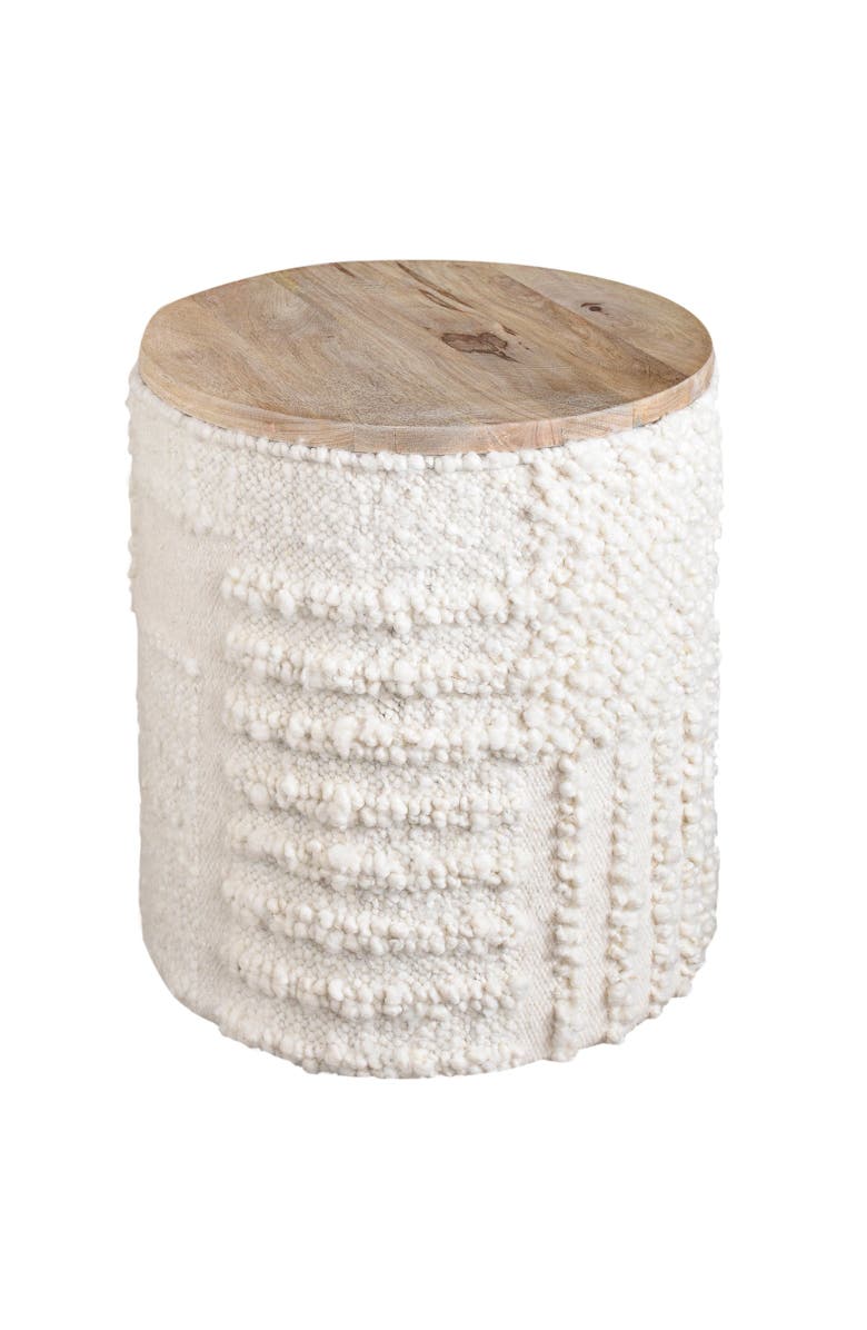 Anaya Boucle Patchwork Storage Side Table, Alternate, color, 