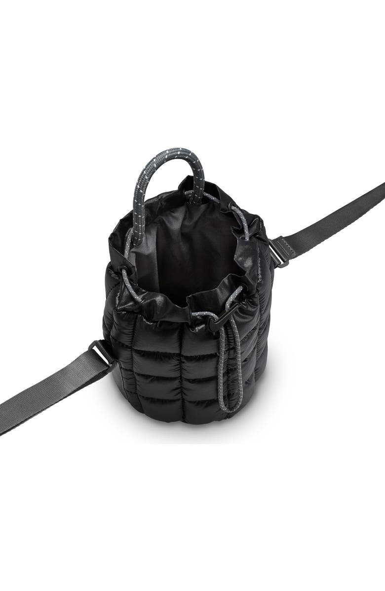 Nike Tiny Puffle Quilted Nylon Tote, Alternate, color, Black/ Iron Grey/ Black