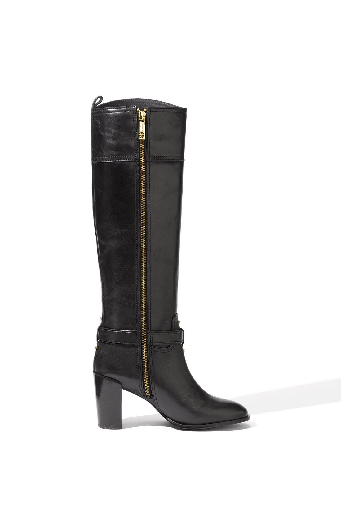 Tory Burch 'Blaire' Leather Boot, Alternate, color, 