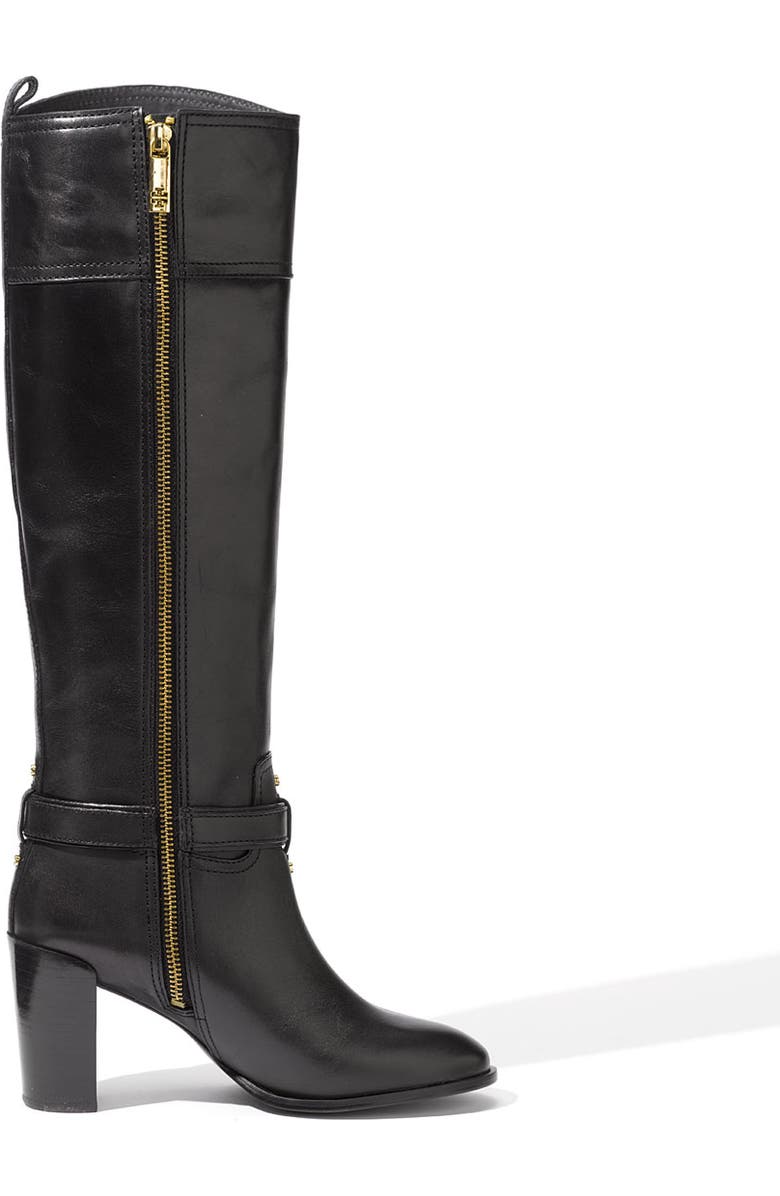 Tory Burch 'Blaire' Leather Boot, Alternate, color,