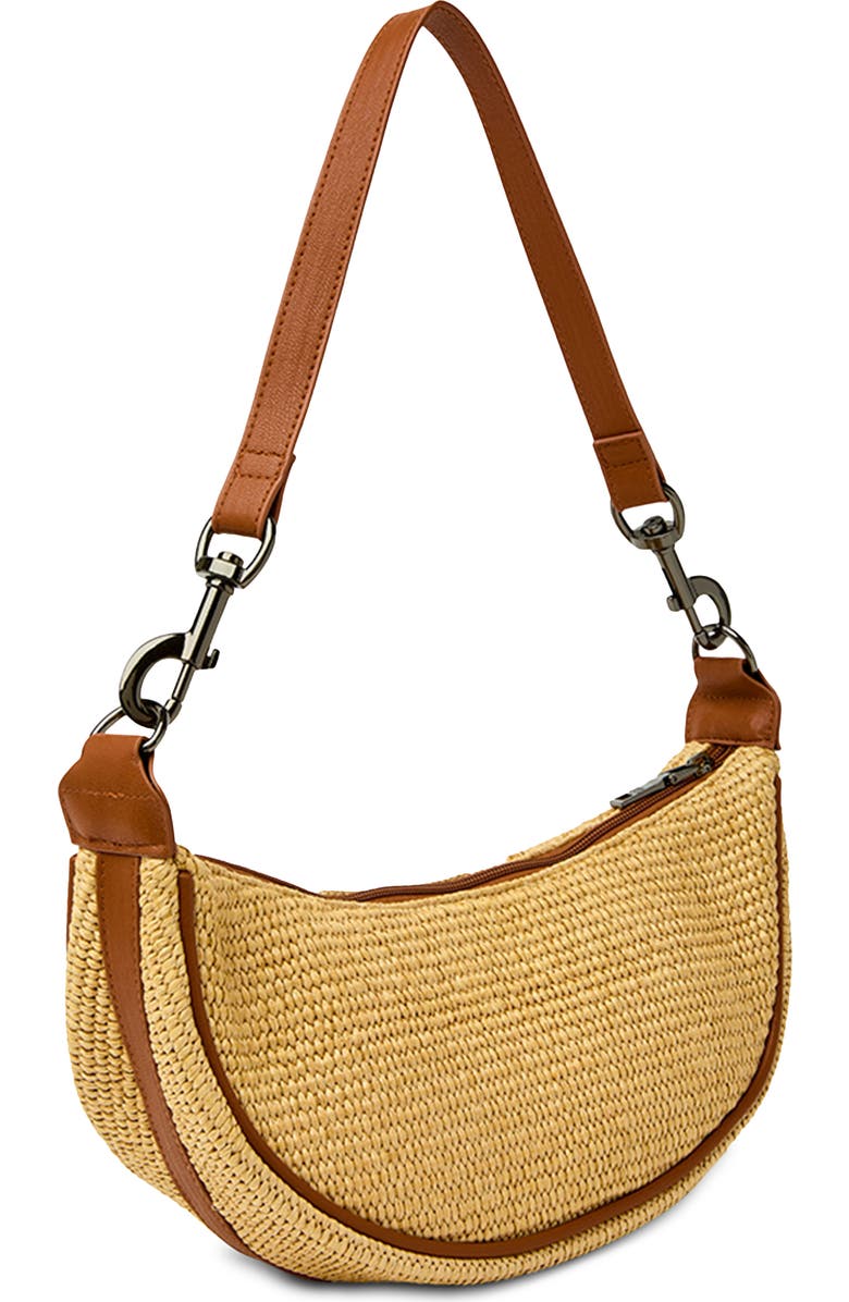 THINK ROYLN Moonlighting Raffia Shoulder Bag, Alternate, color,