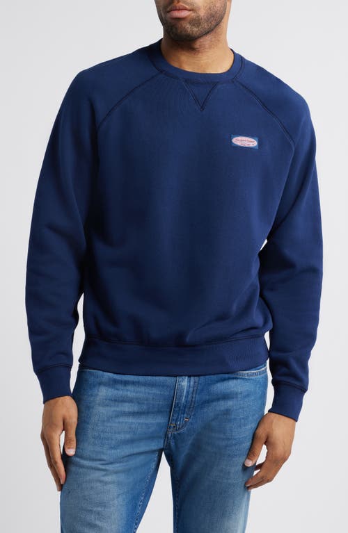 Vineyard Vines Surfboard Cotton Sweatshirt In Nautical Navy