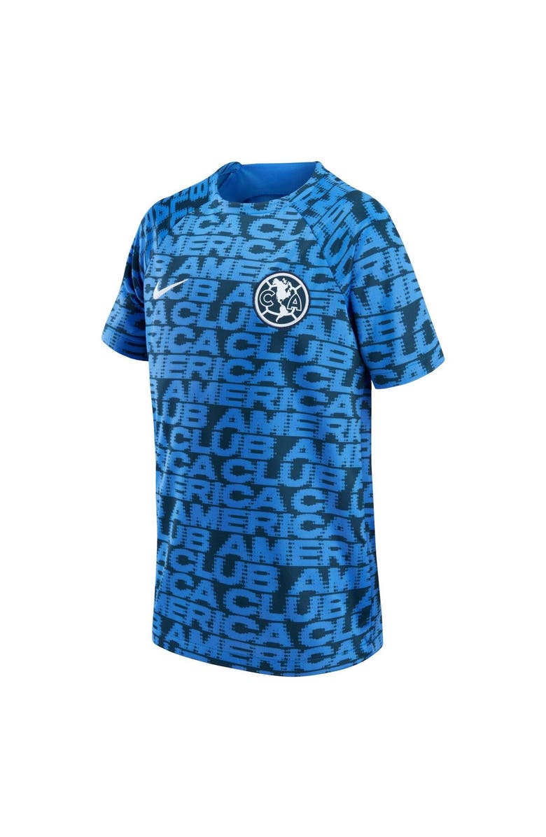 Nike Youth Nike Blue Club America 2022 Pre-Match Raglan Performance Top, Alternate, color, 