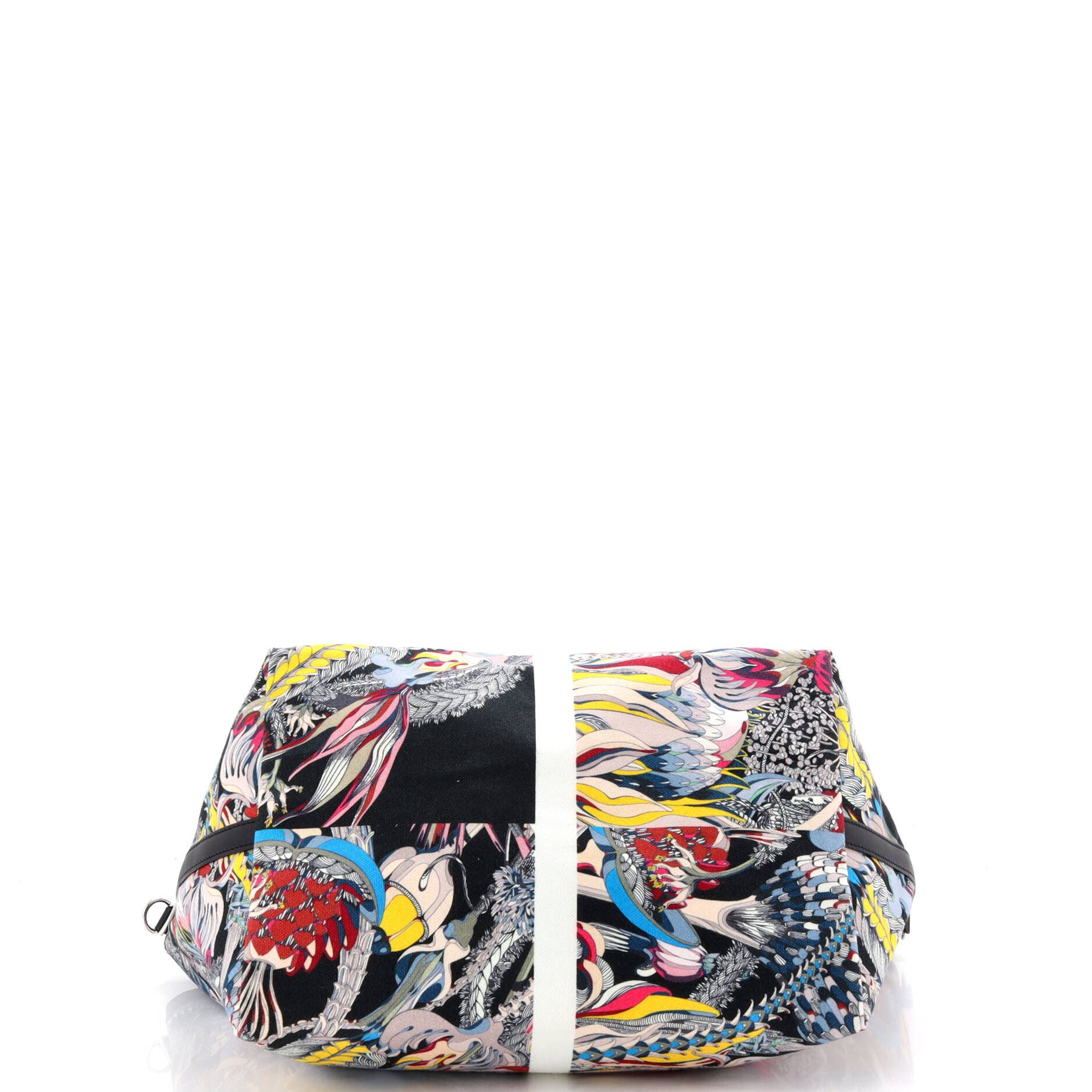 Pre-Owned Hermes Petit H So Tote Printed Canvas, Alternate, color, Multicolor