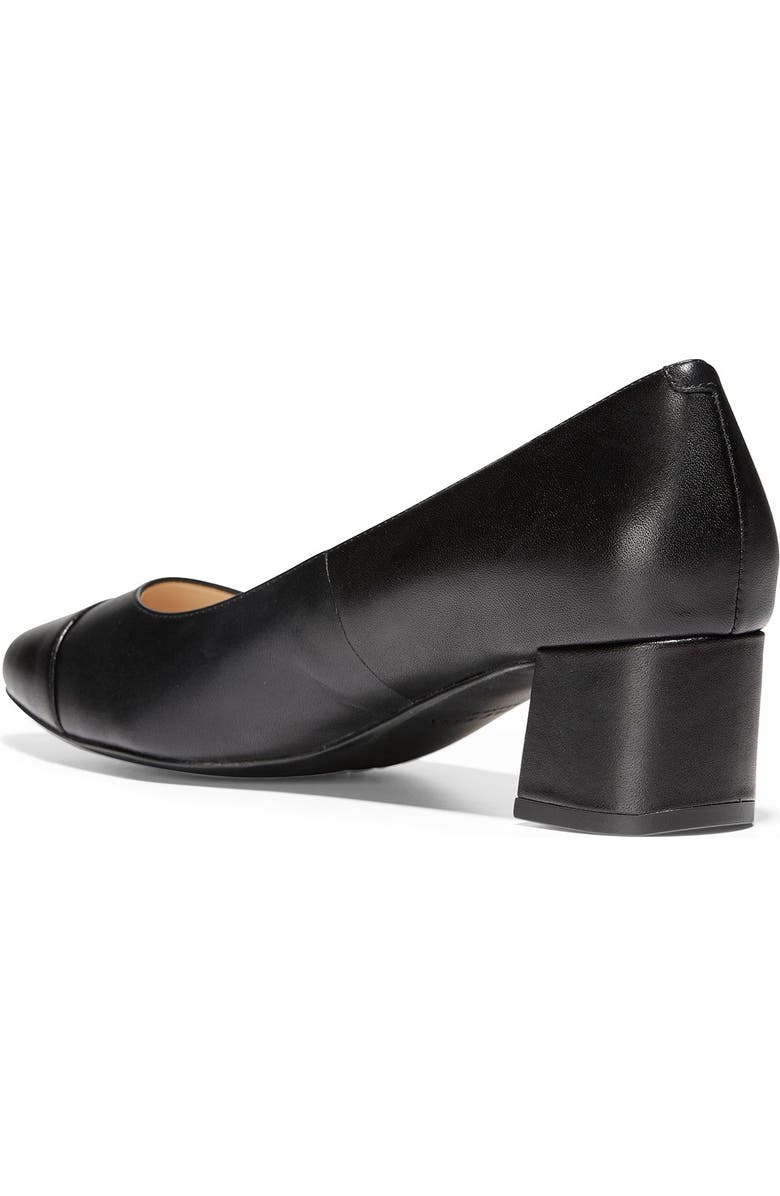 Cole Haan The Go-To Waterproof Block Heel Pump - Wide Width Available, Alternate, color, Black Leat