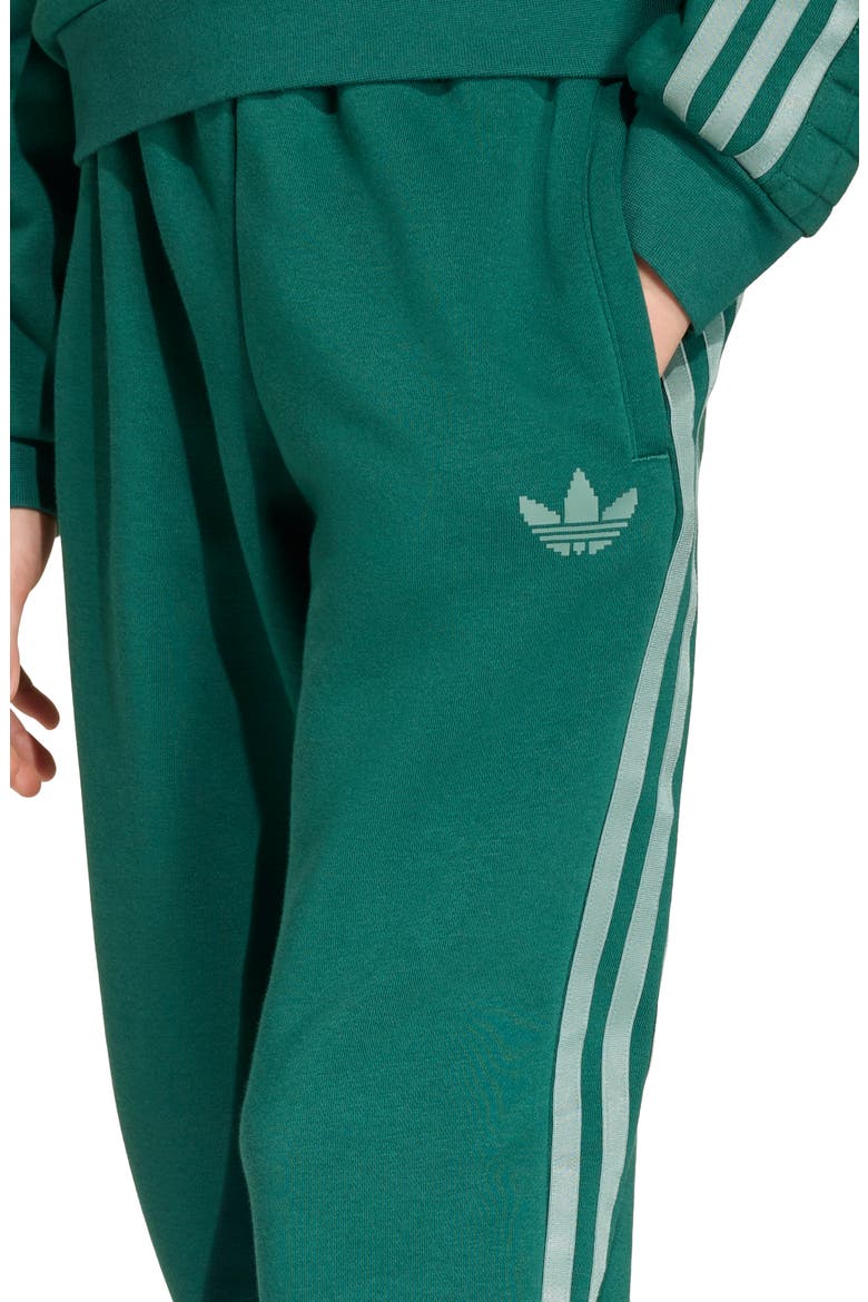 Kids' Minecraft 3-Stripes Trefoil Track Pants, Alternate, color, COLLEGIATE GREEN