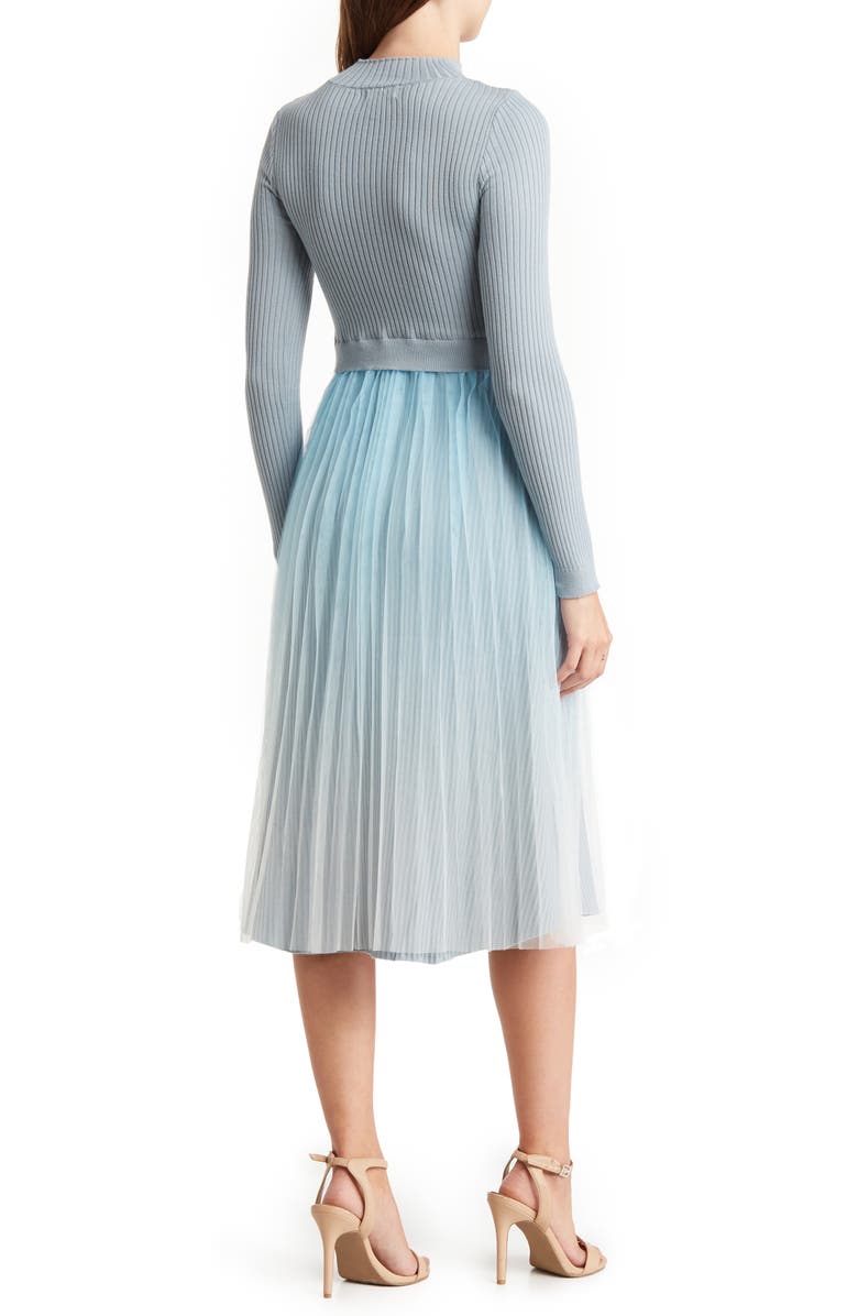 AREA STARS Knit Organza Dress, Alternate, color, 