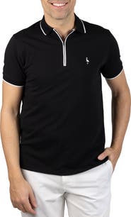 TailorByrd Tipped Piqué Polo