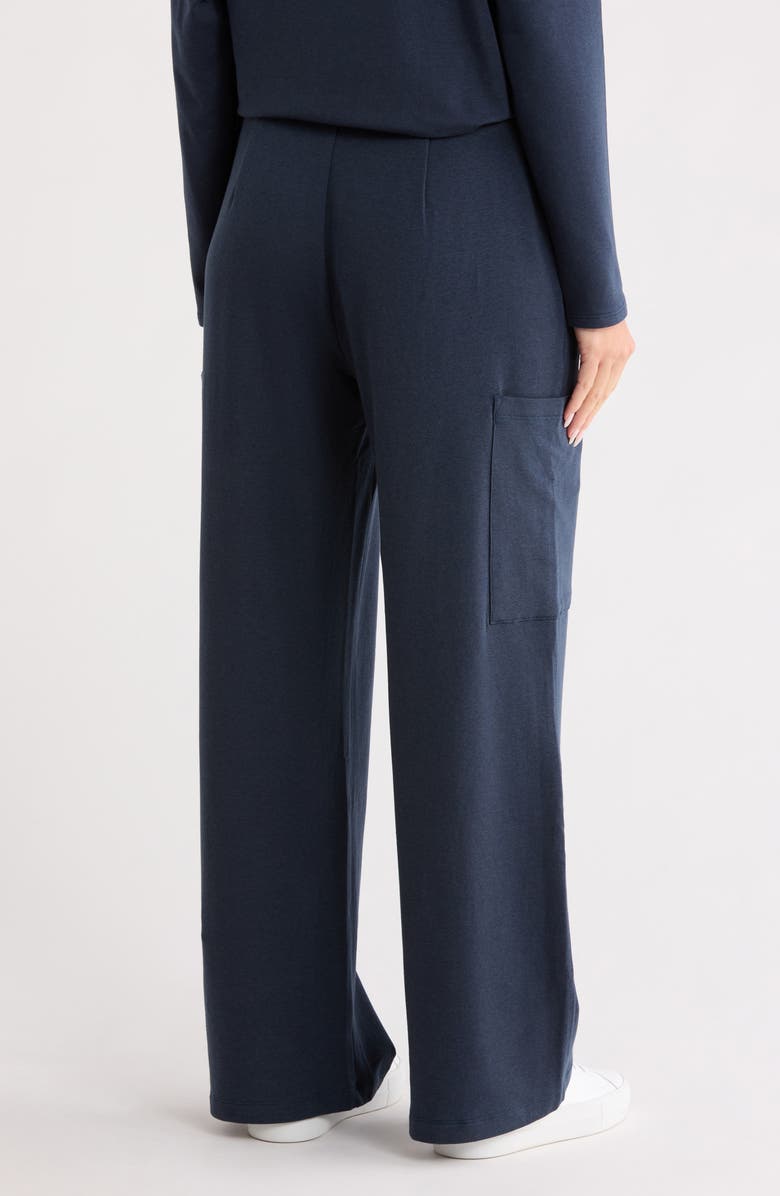 Eileen Fisher Wide Leg Cargo Pants, Alternate, color, Deep Adriatic