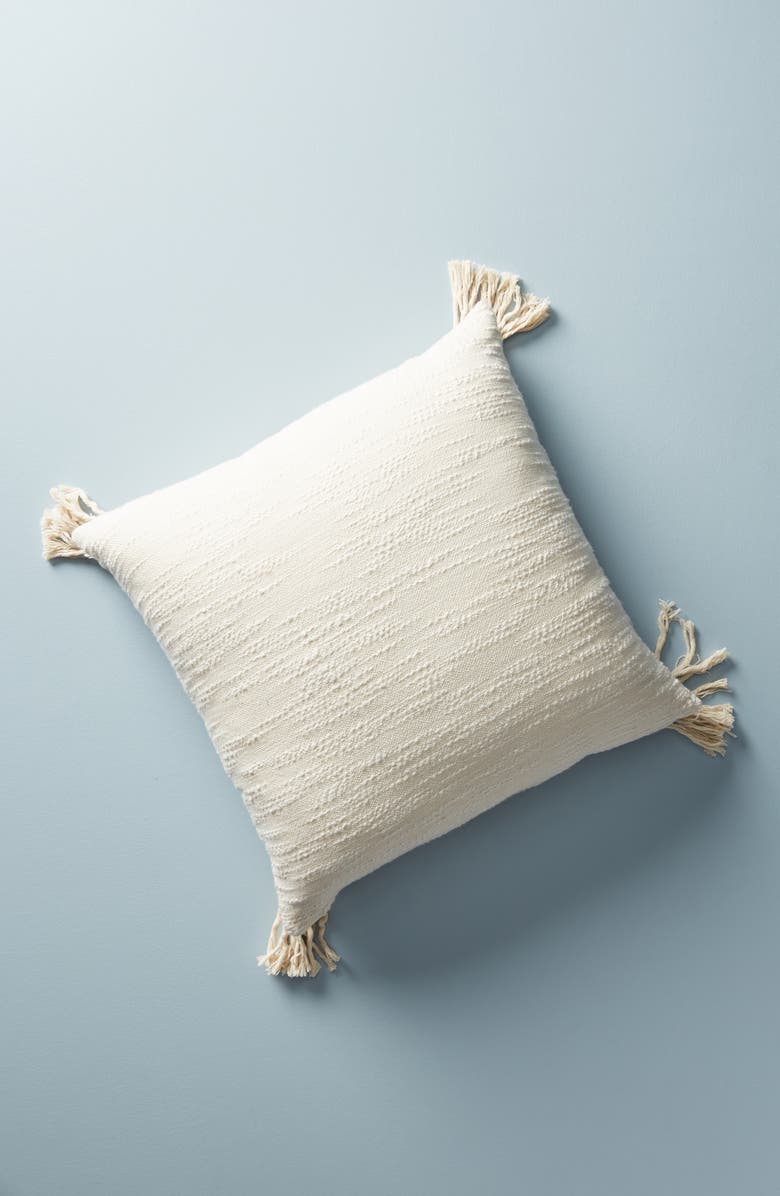 Anthropologie Home Anthropologie Textured Nayeli Square Accent Pillow, Alternate, color, 